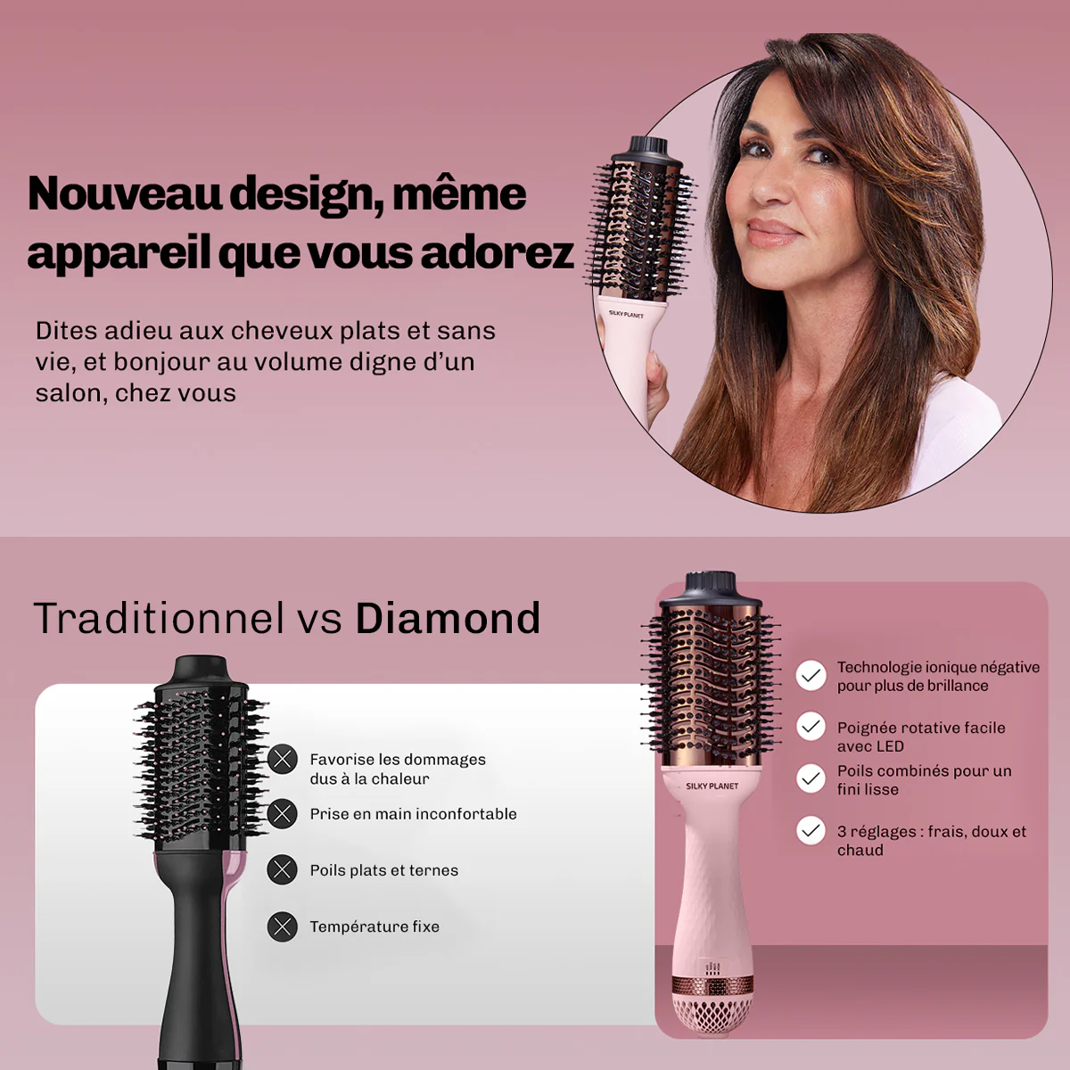 Brosse soufflante VolumeBrush 2-en-1 - Image 6