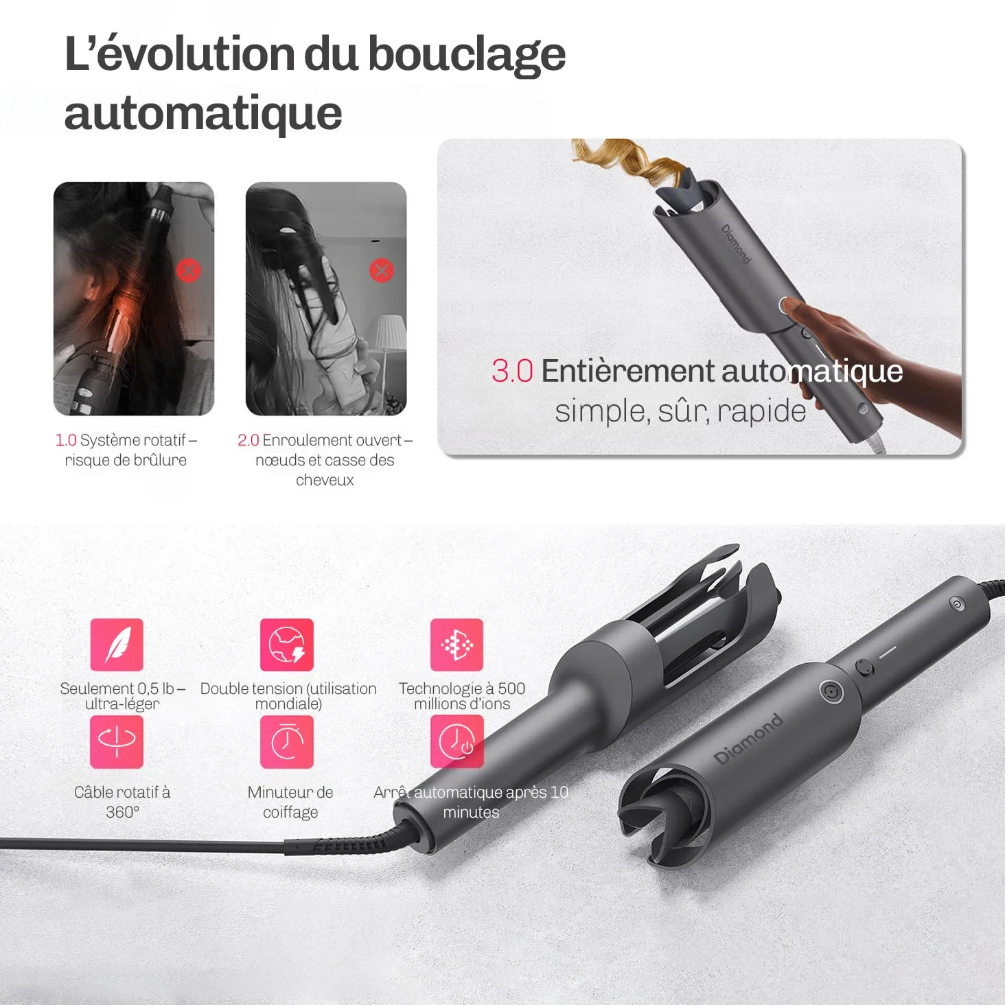 Fer à boucler automatique WaveSpin - Image 8